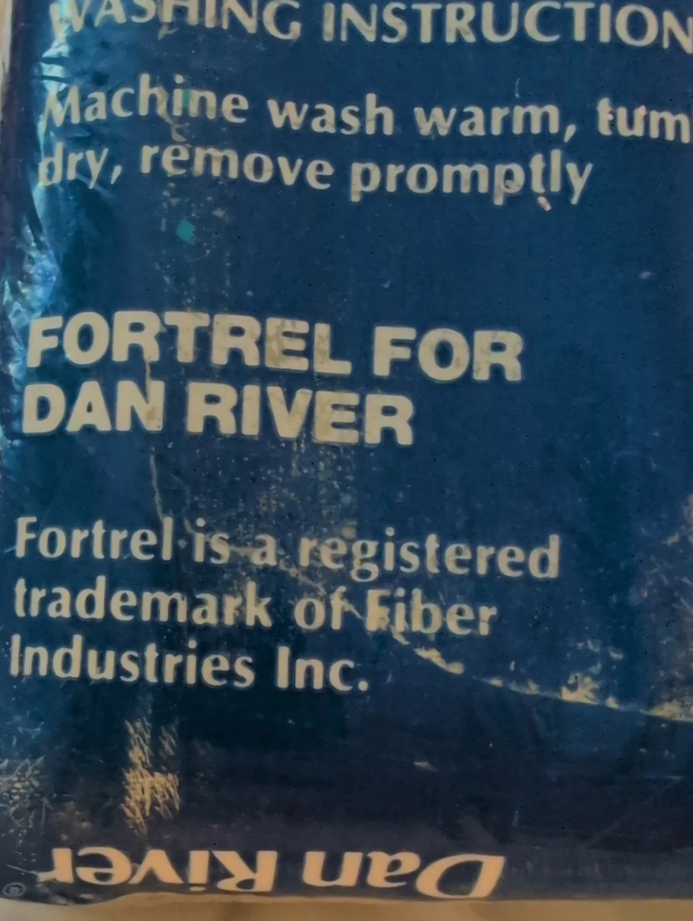 Vintage Dan River Twin Flat Sheet Yellow No Iron Celanese Fortrel New in Package